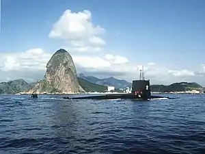 USS Snook (SSN-592) off Rio de Janeiro in 1984