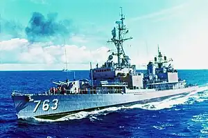 Destroyer USS William C. Lawe (DD-763)