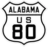US&nbsp;80 route marker