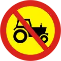 No entry for tractors or slow-moving vehicles