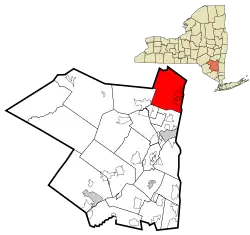 Location in Ulster County and the state of New York.