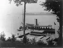 Under the hemlocks - Raquette Lake, 1888