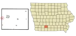 Location of Cromwell, Iowa