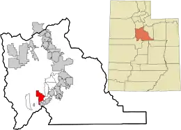 Location in Utah County and the State of Utah