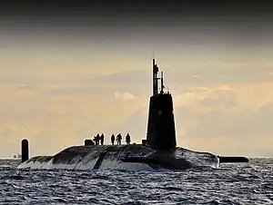 HMS&nbsp;Vanguard, a Vanguard-class ballistic missile submarine