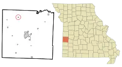 Location of Metz, Missouri