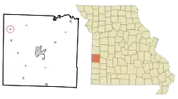 Location of Stotesbury, Missouri