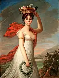 Julie Lebrun as Flora; by Élisabeth Vigée Le Brun; c.1799; oil on canvas; 129.5 x 97.8&nbsp;cm; Museum of Fine Arts, St. Petersburg, Florida, US
