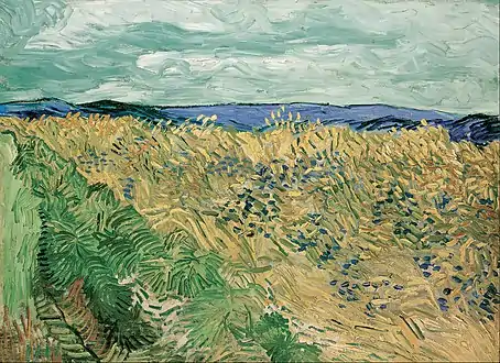 Wheat Field with Cornflowers, July 1890, Oil on canvas, 60 x 81&nbsp;cm, Beyeler Foundation, Riehen, Switzerland (F808)