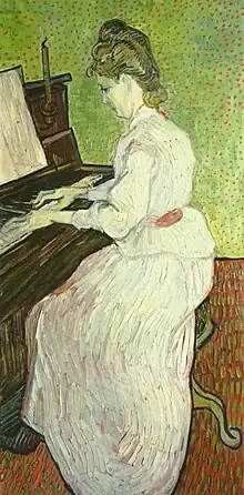 Marguerite Gachet, 1890Oil on canvas, 102 x 50&nbsp;cmKunstmuseum, Basel