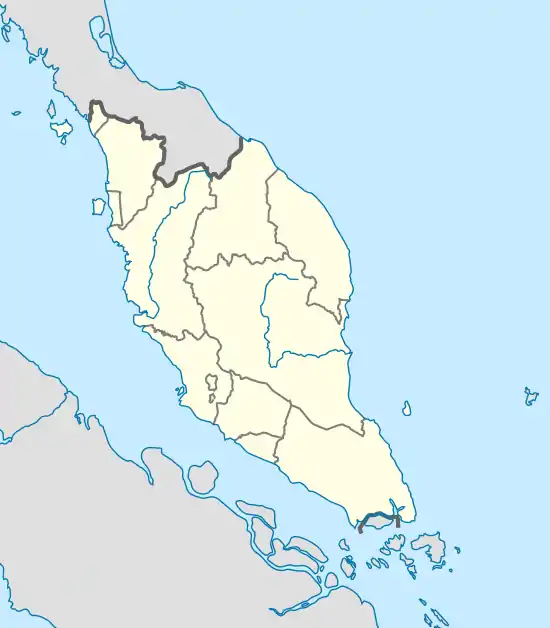 Tebrau is located in Peninsular Malaysia