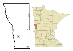Location of Doran, Minnesota