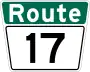 Route&nbsp;17 marker