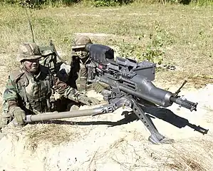 XM307 25&nbsp;mm caliber man portable Automatic Grenade Launcher, part of the cancelled OCSW program