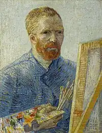 Self-Portrait as a Painter, December 1887 – February 1888, Oil on canvas, 65.1&nbsp;cm × 50&nbsp;cmVan Gogh Museum, Amsterdam (F522)