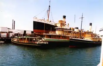 With Sydney Heritage Fleet vessels, Lady Hopetoun, John Oxley, and Waratah