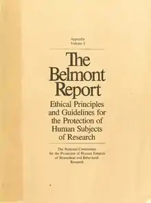 The Belmont Report.